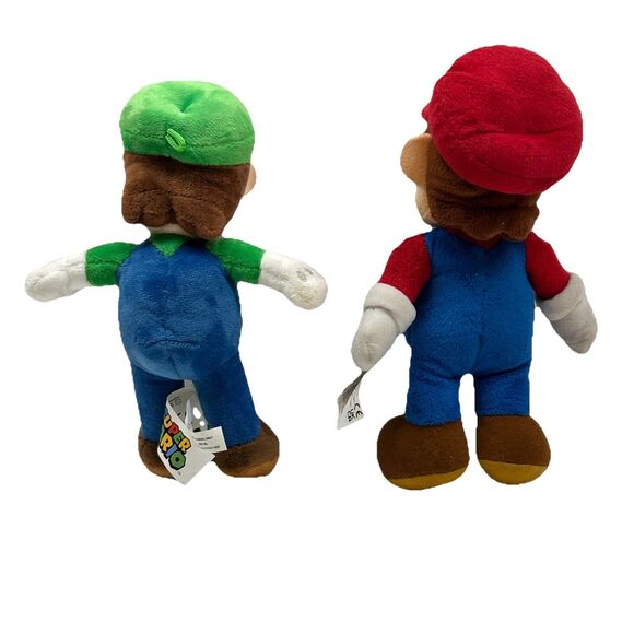 Super Mario Nintendo- 9” Mario And Luigi Plush Stuffed Animals - Picture 4 of 8